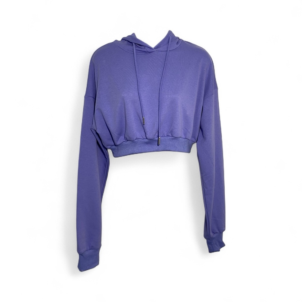 Etophe Studios Vibrant Purple Cropped Hoodie